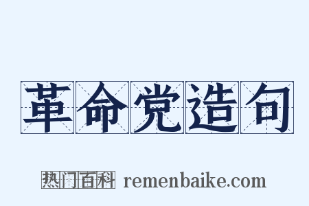 革命党造句是什么意思的图片